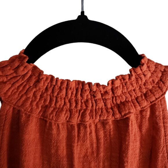 Women’s INC Medium Coral, no sleeves, 100% cotton, Halter Top - Picture 5 of 14